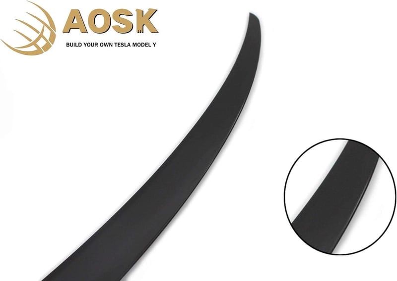 AOSKonology Tesla Model Y OEM stílusú hátsó spoiler, matt fekete, 2020-2023
