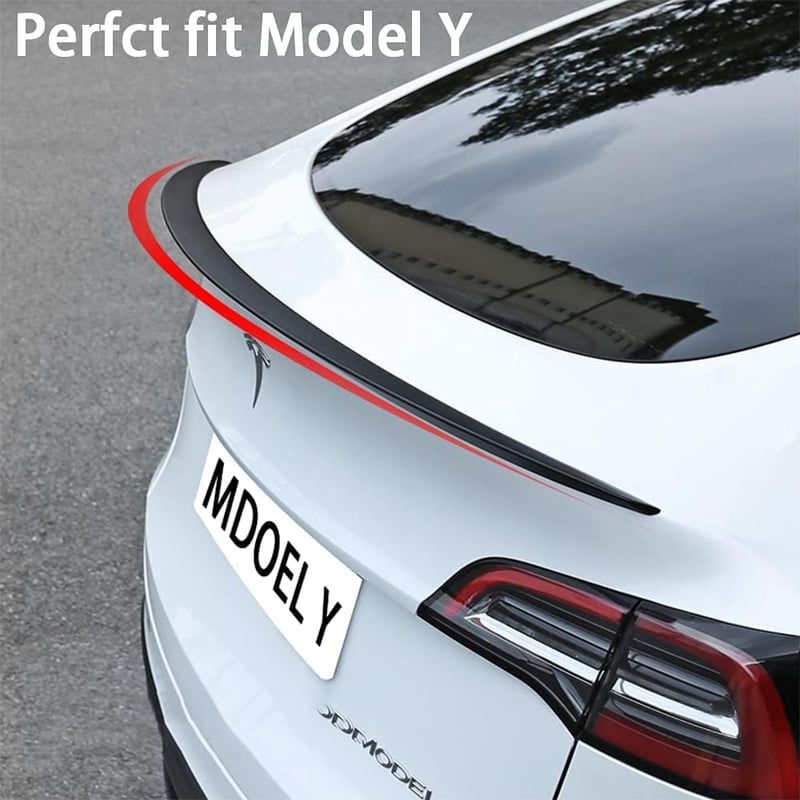 AOSKonology Tesla Model Y OEM stílusú hátsó spoiler, matt fekete, 2020-2023