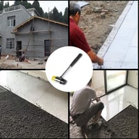 AOTISBAO Gumikalapács Acélcsővel, Csúszásmentes Fogantyúval DIY és Parkettázáshoz 8