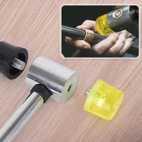 AOTISBAO Gumikalapács Acélcsővel, Csúszásmentes Fogantyúval DIY és Parkettázáshoz 7