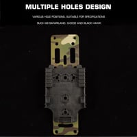 AOTUMUT Taktikai QLS Pisztoly Holster Adapter Gyors Kioldás Csatorna 4
