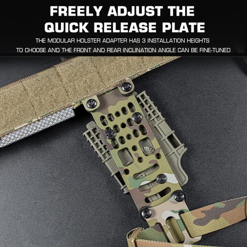 AOTUMUT Taktikai QLS Pisztoly Holster Adapter Gyors Kioldás Csatorna