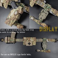 AOTUMUT Taktikai QLS Pisztoly Holster Adapter Gyors Kioldás Csatorna 5
