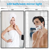 Aourow LED Fürdőszobai Tükörlámpa 40 cm - 10W 820lm Hideg Fehér Világítás IP44 Vízálló Alumínium Fali Lámpa Tükörszekrényhez 6