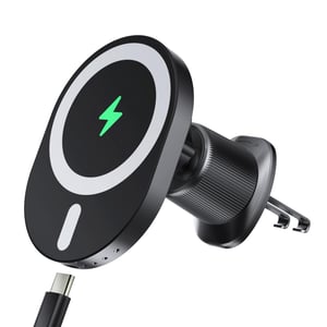 AOUXSEEM MagSafe auto punjač, 15W brzo bežično punjenje, držač za ventilacijski otvor za iPhone 17 16 15 14 13 12 Pro Plus Max Samsung Galaxy S25