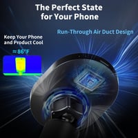 Magnetický držiak do auta s bezdrôtovým nabíjaním AOUXSEEM 15W na vetraciu mriežku pre iPhone 17 16 15 14 13 12 Pro Plus Max a Samsung Galaxy S25 7