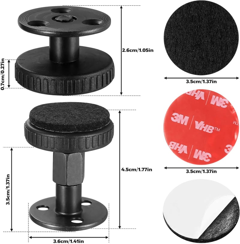 Aoyfuwell 4 darabos állítható bútor láb, 27-45 cm, hexagonális csavarokkal