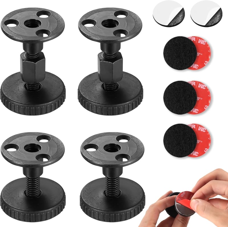 Aoyfuwell 4 darabos állítható bútor láb, 27-45 cm, hexagonális csavarokkal