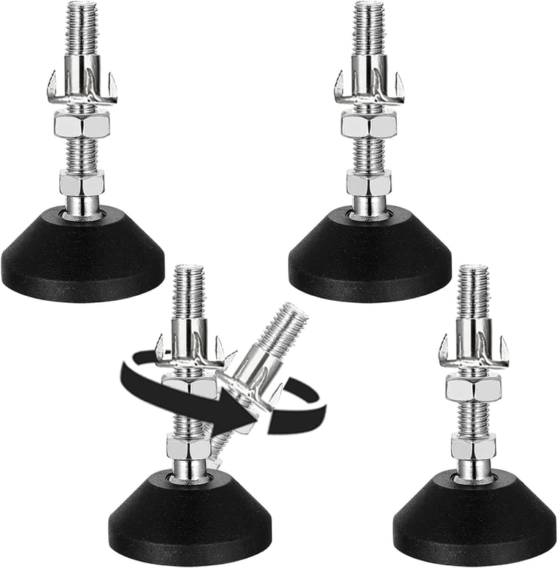 Aoyfuwell 4 db M10x50 mm állítható bútor láb csavarmenetes anya nélkül