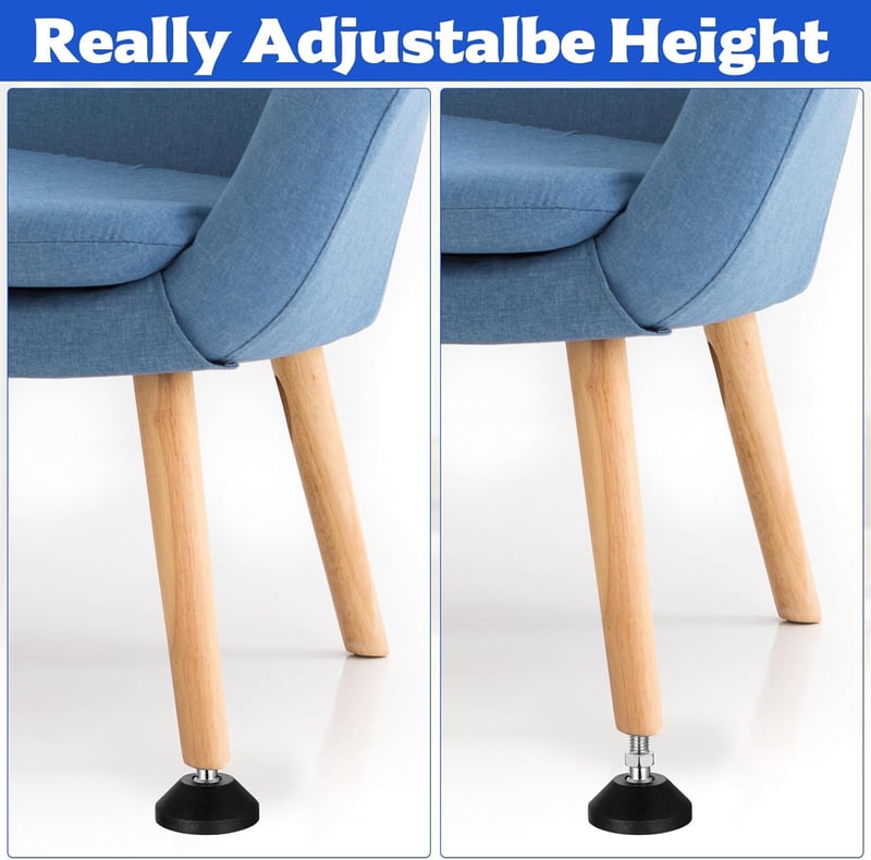 Aoyfuwell 4 db M10x50 mm állítható bútor láb csavarmenetes anya nélkül