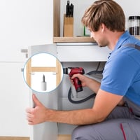 Aoyfuwell Polckonzol Készlet - 50 db Önfúró Polctartó Konzol Szilikon Védőhüvellyel, Fehér, 20 kg Teherbírású Bútorpolc Rögzítő Szekrényekhe 4