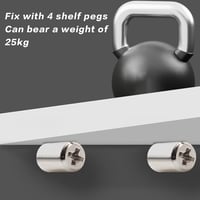 Aoyfuwell Polckonzol Készlet - 50 db Önfúró Polctartó Konzol Szilikon Védőhüvellyel, Fehér, 20 kg Teherbírású Bútorpolc Rögzítő Szekrényekhe 3