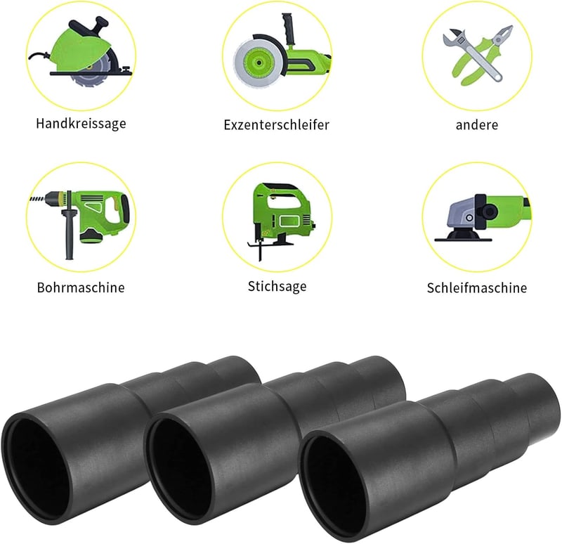 Aoyfuwell Univerzális Porszívó Adapter - 22-35 mm Állítható Átmérő, Nyomásszabályozó, Kompatibilis Bosch, Karcher, Makita, Philips Porszívók