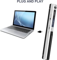 AOZBZ Hordozható Dokumentumszkenner 900 DPI USB A4 Szín Fotó Szkenner 16GB 8