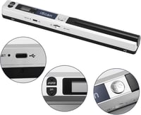 AOZBZ Hordozható Dokumentumszkenner 900 DPI USB A4 Szín Fotó Szkenner 16GB 7