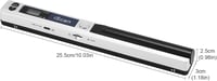 AOZBZ Hordozható Dokumentumszkenner 900 DPI USB A4 Szín Fotó Szkenner 16GB 3