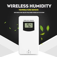 AOZBZ Vezeték Nélküli Külső Időjárás Érzékelő - 433.92 MHz Frekvenciás Hőmérsékletmérő Szenzor FanJu Időjárásállomásokhoz - Elemmel Működő 2