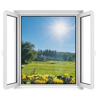 Apalus Mrežica za prozore protiv komaraca 120x240 cm, Crna, 2 kom - Pričvršćivanje na čičak traku, reziva, periva, jednostavna montaža, alat za rezanje i pomagala uključeni 1