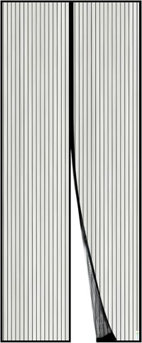 Apalus Mágneses Szúnyogháló Ajtóra 100x230cm - Ragasztható Rovarháló Erkély és Terasz Ajtóhoz 1