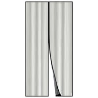 Apalus Magnetická sieť proti hmyzu na dvere 120x240cm Čierna - Sieťka na balkónové, terasové a pivničné dvere s lepením bez vŕtania 1