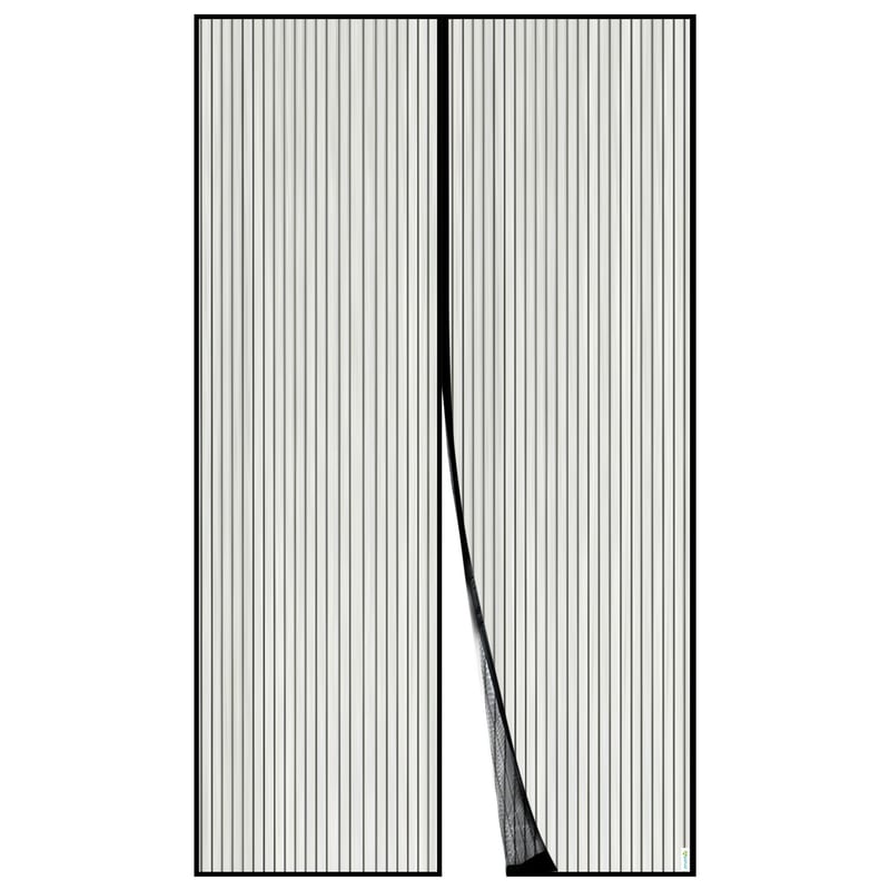 Apalus Magnetická sieť proti hmyzu na dvere 130x240cm - Čierna sieťka proti hmyzu na balkónové a terasové dvere, upevnenie lepením