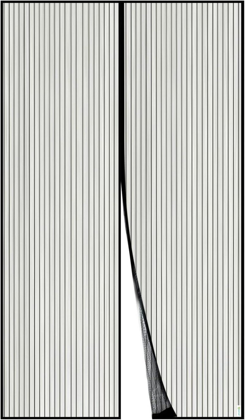 Apalus Mágneses Szúnyogháló Ajtóra 140x240cm Fekete - Rovarháló Erkély Terasz Pince Ajtókhoz Ragasztóval Fúrás Nélkül
