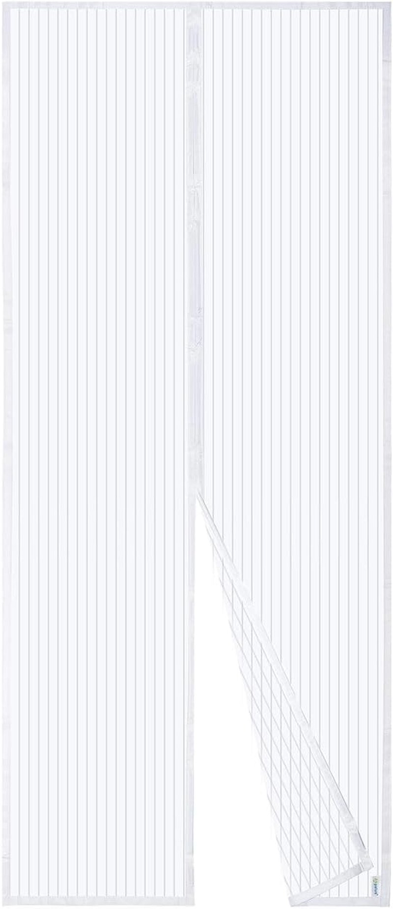 Apalus Mágneses Szúnyogháló Ajtóra 90x220cm Fehér Ragasztós Rögzítés