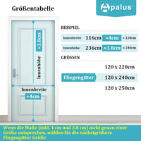 Apalus Prime Mágneses Szúnyogháló Ajtóra 120x240cm Fekete Rovarháló Erkély Terasz Időjárásálló Tépésálló Erős Mágnes 4