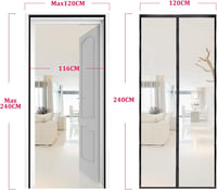 Apalus Prime Mágneses Szúnyogháló Ajtóra 120x240cm Fekete Rovarháló Erkély Terasz Időjárásálló Tépésálló Erős Mágnes 5