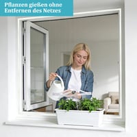 Plasă de insecte cu fermoar pentru fereastră de mansardă Apalus, albă, 130x150 cm, pachet de 4 bucăți, plasă anti-insecte ranforsată pentru fereastră 2