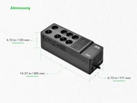 Záložný zdroj APC Back-UPS BE1050G2-GR 1050VA s ochranou AVR, 8x zásuvka Schuko CEE 7/3, 2x USB nabíjací port na domáce použitie 3