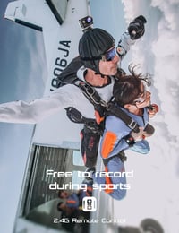 Apexcam M80Air 4K60FPS Akciókamera 64MP WiFi - 40m Vízálló, Képstabilizátoros Sportkamera 8x Zoommal, 170° Látószöggel, Távirányítóval, 64GB 3