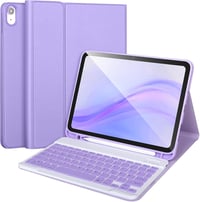 APHBZGE iPad 11/10 generációs billentyűzetes tok, leválasztható Bluetooth billentyűzettel, ceruza tartóval, lila 1