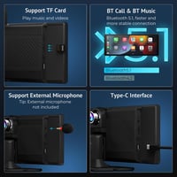 Aphqua 10.26" Wireless CarPlay Android autórádió kamera, Bluetooth, navigáció 5