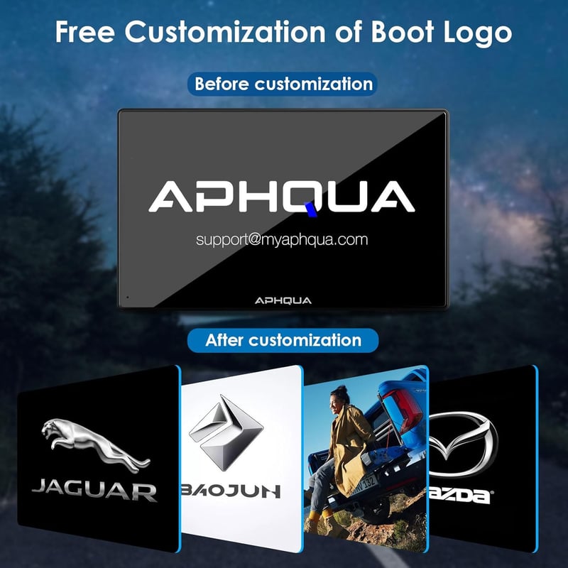 aphqua 7 Hüvelykes Érintőképernyős Autórádió Vezeték Nélküli Apple CarPlay Android Auto Bluetooth Mirror Link Funkciókkal