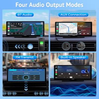 APHQUA Vezeték Nélküli CarPlay Kijelző 9.3 Hüvelyk Érintőképernyő Apple CarPlay Android Auto GPS Navigáció Siri FM Autós Multimédia 4