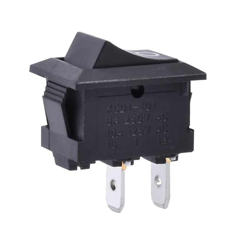 APIELE 20db Billenőkapcsoló SPST 2 Pólusú On/Off 250V 6A Fekete KCD1-1-101