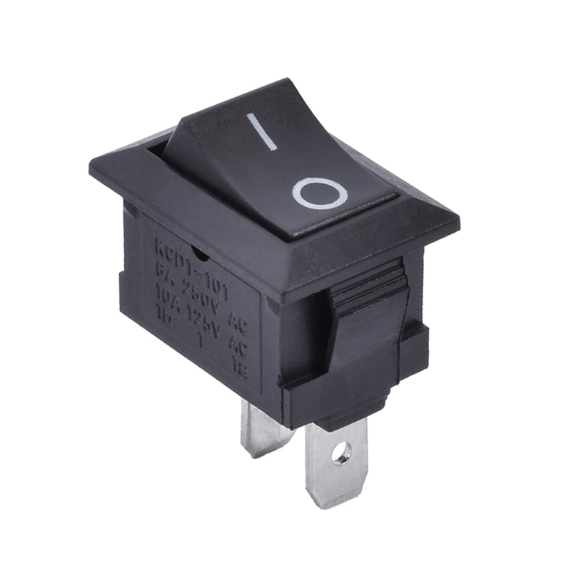 APIELE 20db Billenőkapcsoló SPST 2 Pólusú On/Off 250V 6A Fekete KCD1-1-101