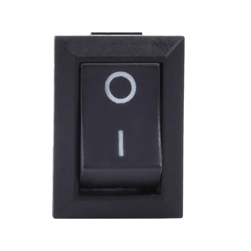 APIELE 20db Billenőkapcsoló SPST 2 Pólusú On/Off 250V 6A Fekete KCD1-1-101