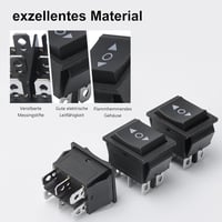 APIELE KCD2-223-JT DPDT billenő kapcsoló, 3 állású, 6 pólusú, 10A/250V, pillanatkapcsoló – 3 db 3