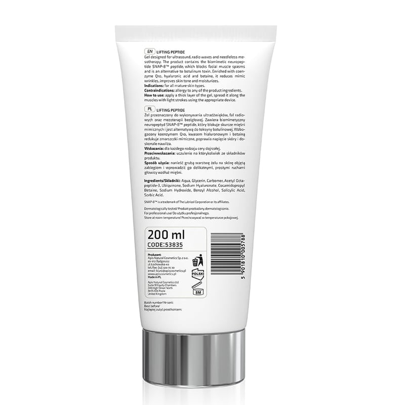 Apis Lifting Peptide Ultrahang Gél 200ml - SNAP-8, Q10, Hialuronsav