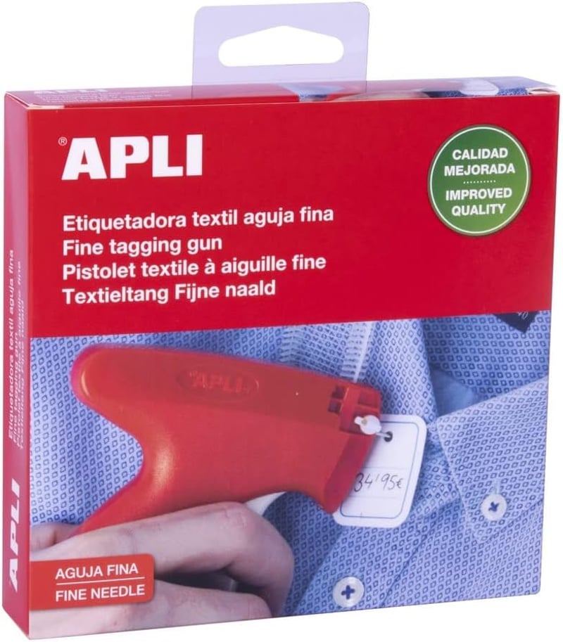 APLI 101546 textilcímkéző pisztoly vékony tűvel