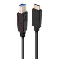 Cablu APM 570299 USB-C – USB-B 3.0, 5Gbps, 2 m, pentru imprimantă, DAC, scaner, hard disk extern, compatibil cu MacBook și PC 1