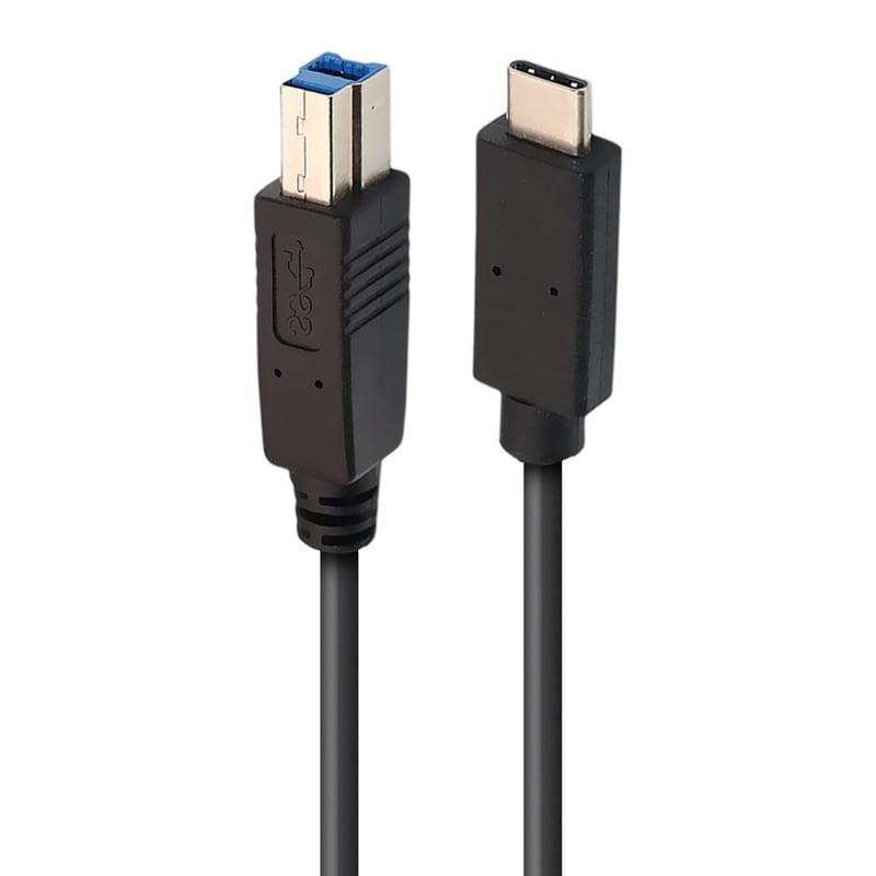 Cablu APM 570299 USB-C – USB-B 3.0, 5Gbps, 2 m, pentru imprimantă, DAC, scaner, hard disk extern, compatibil cu MacBook și PC