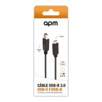 Cablu APM 570299 USB-C – USB-B 3.0, 5Gbps, 2 m, pentru imprimantă, DAC, scaner, hard disk extern, compatibil cu MacBook și PC 7