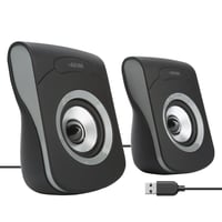 APM 571073 káblové USB 2.0 reproduktory k PC, 6W RMS, ovládanie hlasitosti, kompaktný dizajn, sivé 1