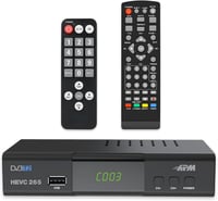 APM Full HD 1080p DVB-T2/DVB-C dekóder H.265 HEVC, HDMI, SCART, USB 1