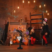 APODESS 24 LED Halloween Dekorációs Fényfák Asztali Ablak Világítás 3