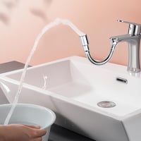 APOMOONS 20 cm csap meghosszabbító 2 vízkijuttatási móddal 2 adapterrel konyhai és fürdőszobai mosogatóhoz króm 7