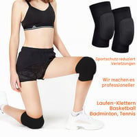APOMOONS Chrániče kolien 1 pár, veľkosť M, čierne, priedušné, mäkká penová výplň proti nárazom, na tanec, volejbal a jogging 4